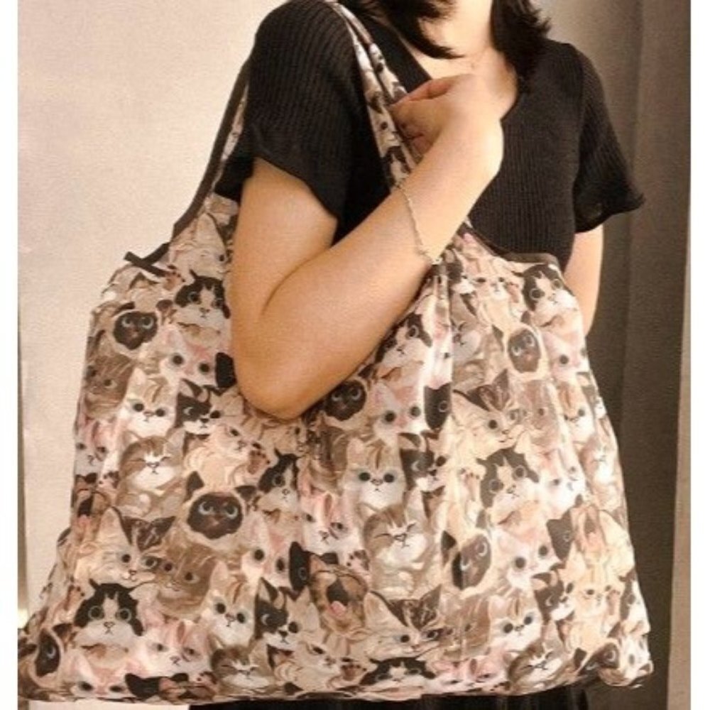 Cats Shopping Bag Tote Large Reusable